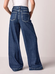 Rinse Wash Palazzo Wide Leg 100% Cotton Jeans - Image 4 of 6