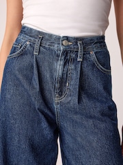 Rinse Wash Palazzo Wide Leg 100% Cotton Jeans - Image 5 of 6