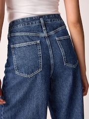 Rinse Wash Palazzo Wide Leg 100% Cotton Jeans - Image 6 of 6