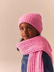 Pink Cable Hat, Gloves and Scarf Set (3-16yrs) - Image 3 of 8