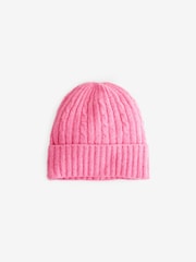 Pink Cable Hat, Gloves and Scarf Set (3-16yrs) - Image 4 of 8