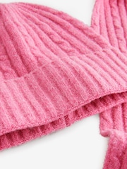 Pink Cable Hat, Gloves and Scarf Set (3-16yrs) - Image 8 of 8