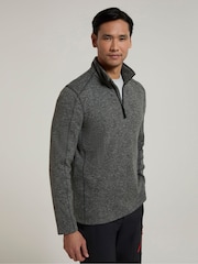Mountain Warehouse Grey Mens Idris II Quarter Zip Fleece - Image 2 of 9