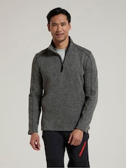 Mountain Warehouse Grey Mens Idris II Quarter Zip Fleece - Image 4 of 9