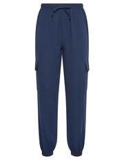 Long Tall Sally Blue Crepe Cuffed Cargo Joggers - Image 5 of 5