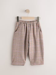 Neutral Check Textured Barrel Leg Trousers (3mths-7yrs) - Image 4 of 8