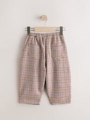 Neutral Check Textured Barrel Leg Trousers (3mths-7yrs) - Image 5 of 8
