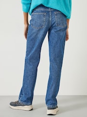Hush Mid Wash Blue Remy Straight Slouch 100% Cotton Jeans - Image 2 of 4