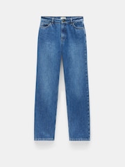 Hush Mid Wash Blue Remy Straight Slouch 100% Cotton Jeans - Image 4 of 4