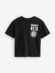 Black Ground NBA Licensed 100% Cotton T-Shirt (3-16yrs) - Image 1 of 3
