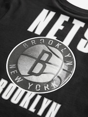 Black Ground NBA Licensed 100% Cotton T-Shirt (3-16yrs) - Image 3 of 3