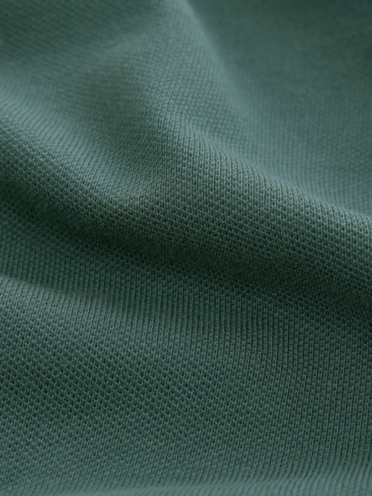Green Emerald Relaxed Fit Short Sleeve Pique Polo Shirt - Image 8 of 8