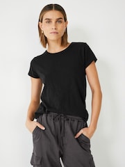 Hush Black Slim Fit Crew T-Shirt - Image 1 of 4