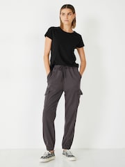 Hush Black Slim Fit Crew T-Shirt - Image 2 of 4