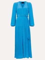 Phase Eight Blue Tori Button Through Maxi Dress - Image 7 of 7