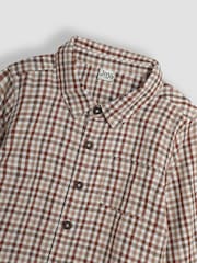 JoJo Maman Bébé Brown Tattersall Shirt - Image 3 of 3