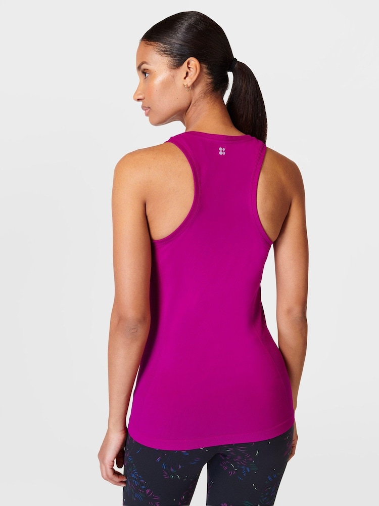 Sweaty Betty Magenta Fusion Purple Athlete Seamless Workout Tank Top - Image 2 of 8
