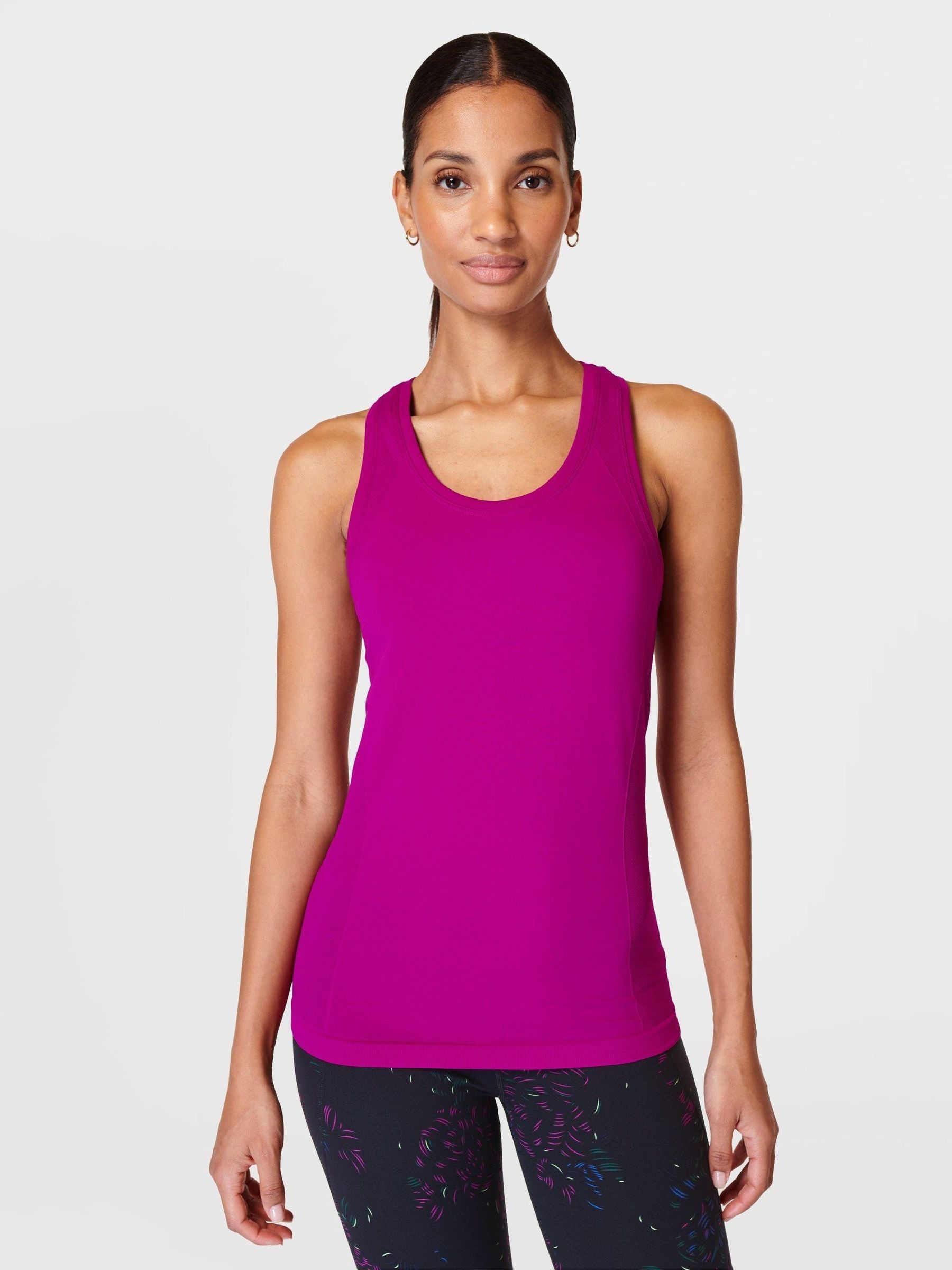 Purple workout tank on sale