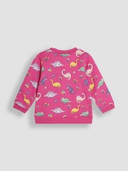 JoJo Maman Bébé Pink Dino Sweatshirt And Leggings Set - Image 6 of 9