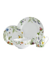 Portmeirion White Bumble Bee Dinner Set 16 Piece - Image 2 of 5