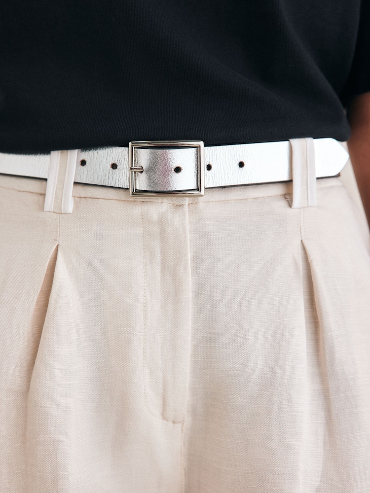 Black/Silver Regular Reversible Belt - Image 2 of 8