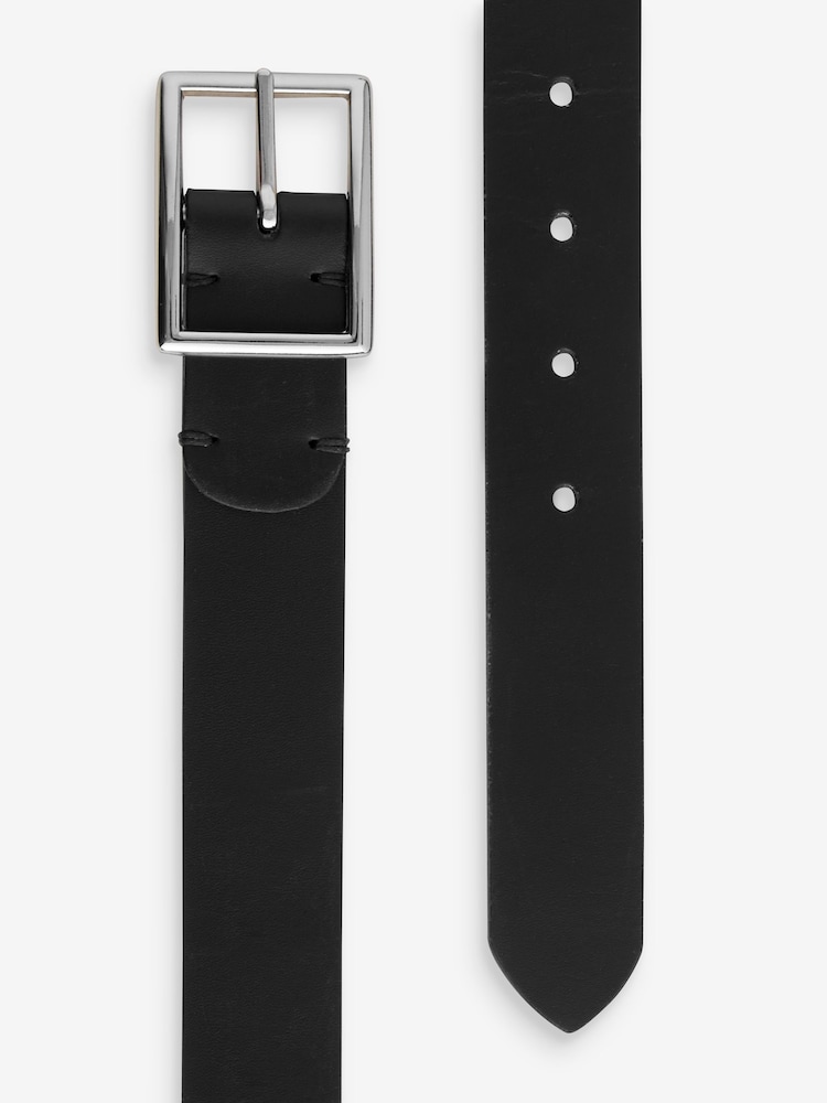 Black/Silver Regular Reversible Belt - Image 8 of 8 Black/Silver Regular Reversible Belt - Image 8 of 8