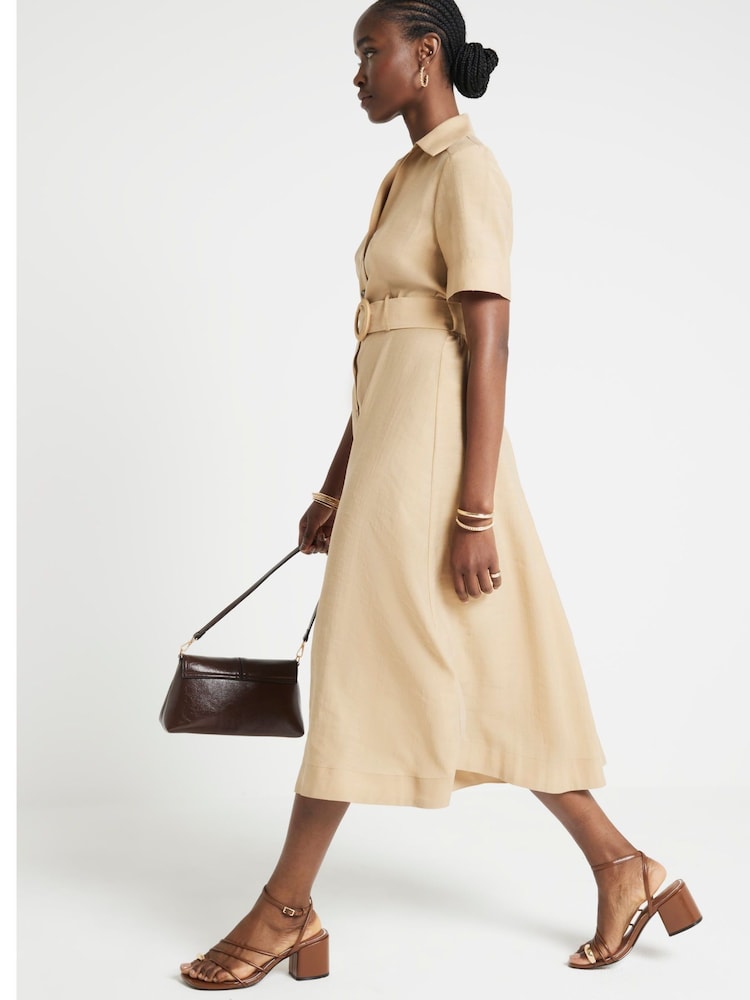 River Island Hemdkleid mit Gürtel - Bild 2 von 5
