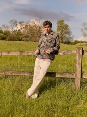 Multi EDIT Floral Embroidered Jacquard Shacket - Image 3 of 12