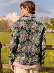Multi EDIT Floral Embroidered Jacquard Shacket - Image 6 of 12