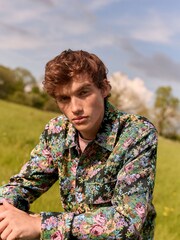 Multi EDIT Floral Embroidered Jacquard Shacket - Image 7 of 12