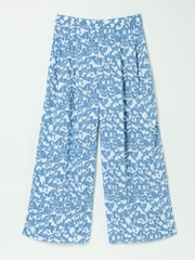 FatFace Shirwell Blue Med Geo Cropped Trousers - Image 5 of 5