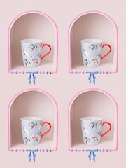 Cath Kidston Blue Red Stanley Mugs Set of 4 - Image 1 of 4