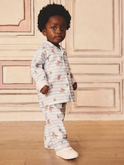 Cath Kidson Blue/White Cowboy Single Button Through Pyjamas - Image 1 of 3
