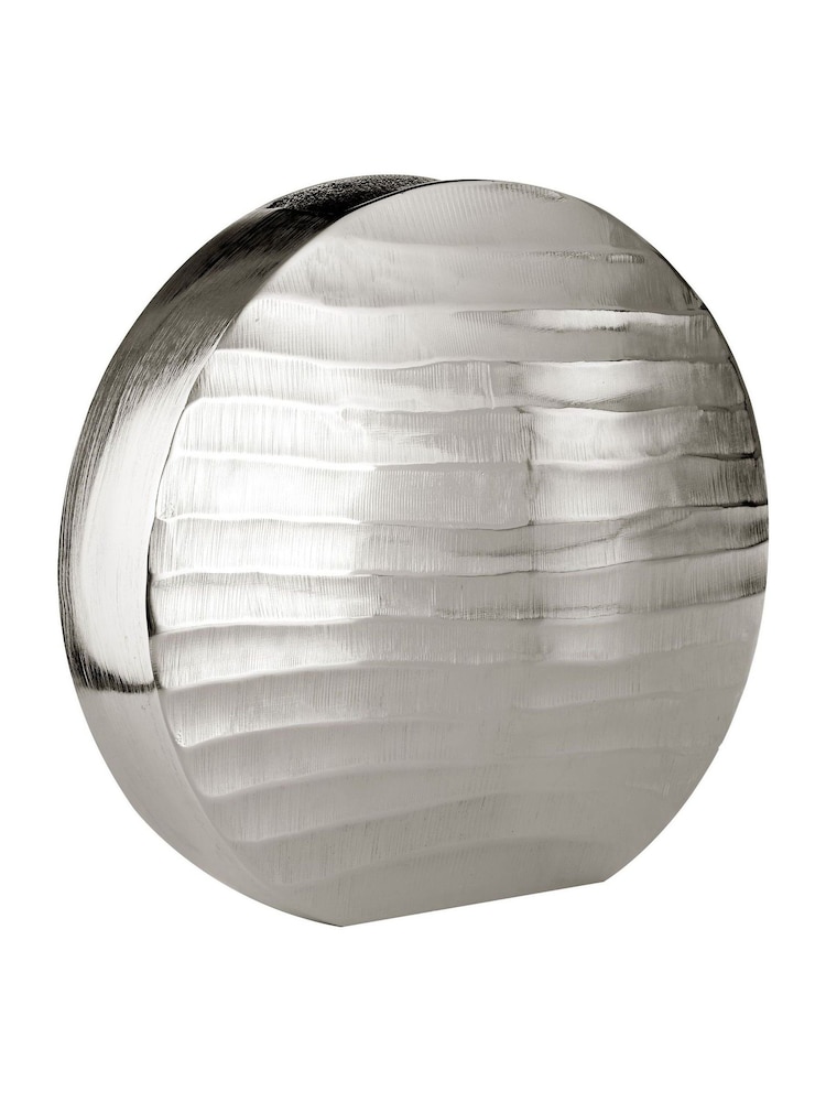 Interiors by Premier Silver Kensington Townhouse Round Vase - Image 1 of 3 Interiors by Premier Silver Kensington Townhouse Round Vase - Image 1 of 3