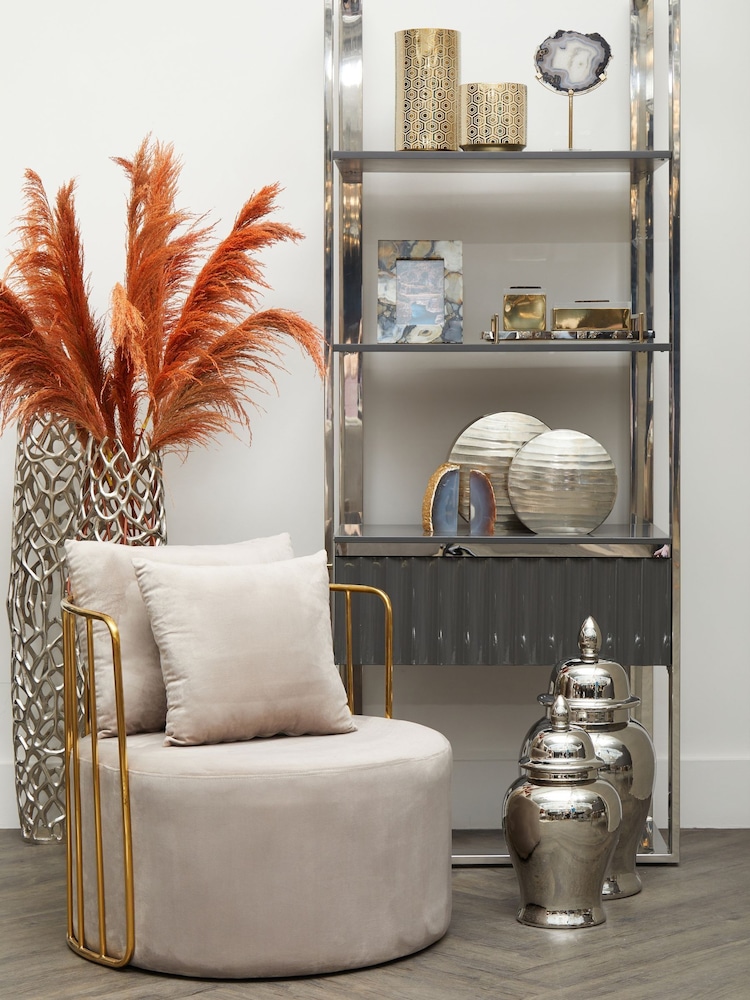Interiors by Premier Silver Kensington Townhouse Round Vase - Image 3 of 3 Interiors by Premier Silver Kensington Townhouse Round Vase - Image 3 of 3