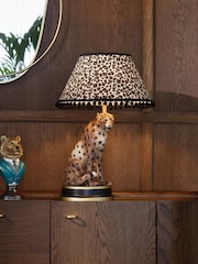 Natural Rita Cheetah Table Lamp - Image 1 of 5