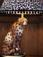 Natural Rita Cheetah Table Lamp - Image 3 of 5