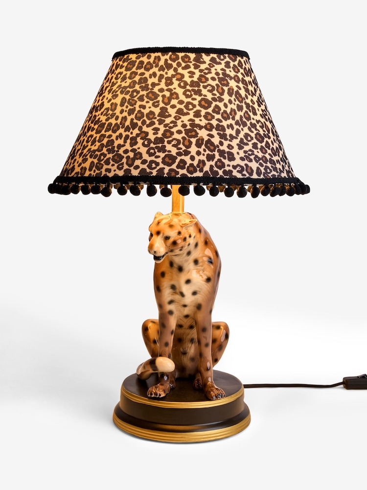 Natural Rita Cheetah Table Lamp - Image 5 of 5
