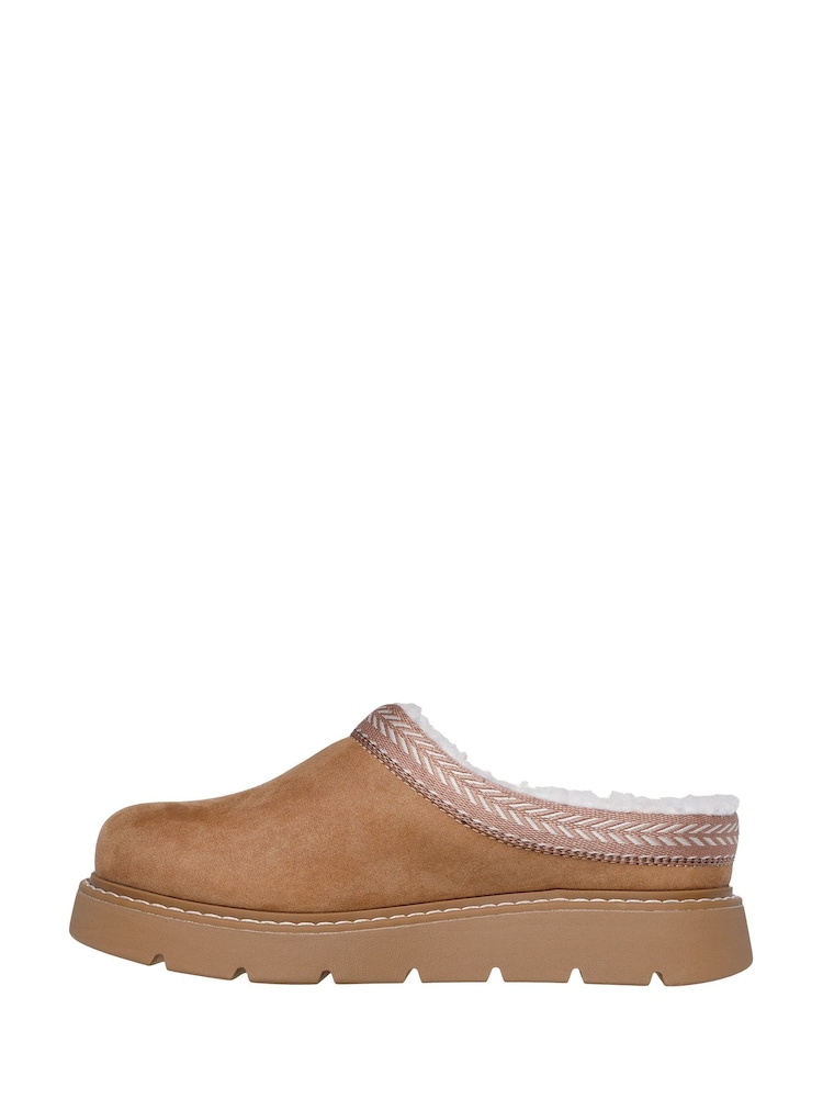 Skechers Brown Keepsakes Lite Cozy Fest Slippers - Image 2 of 5