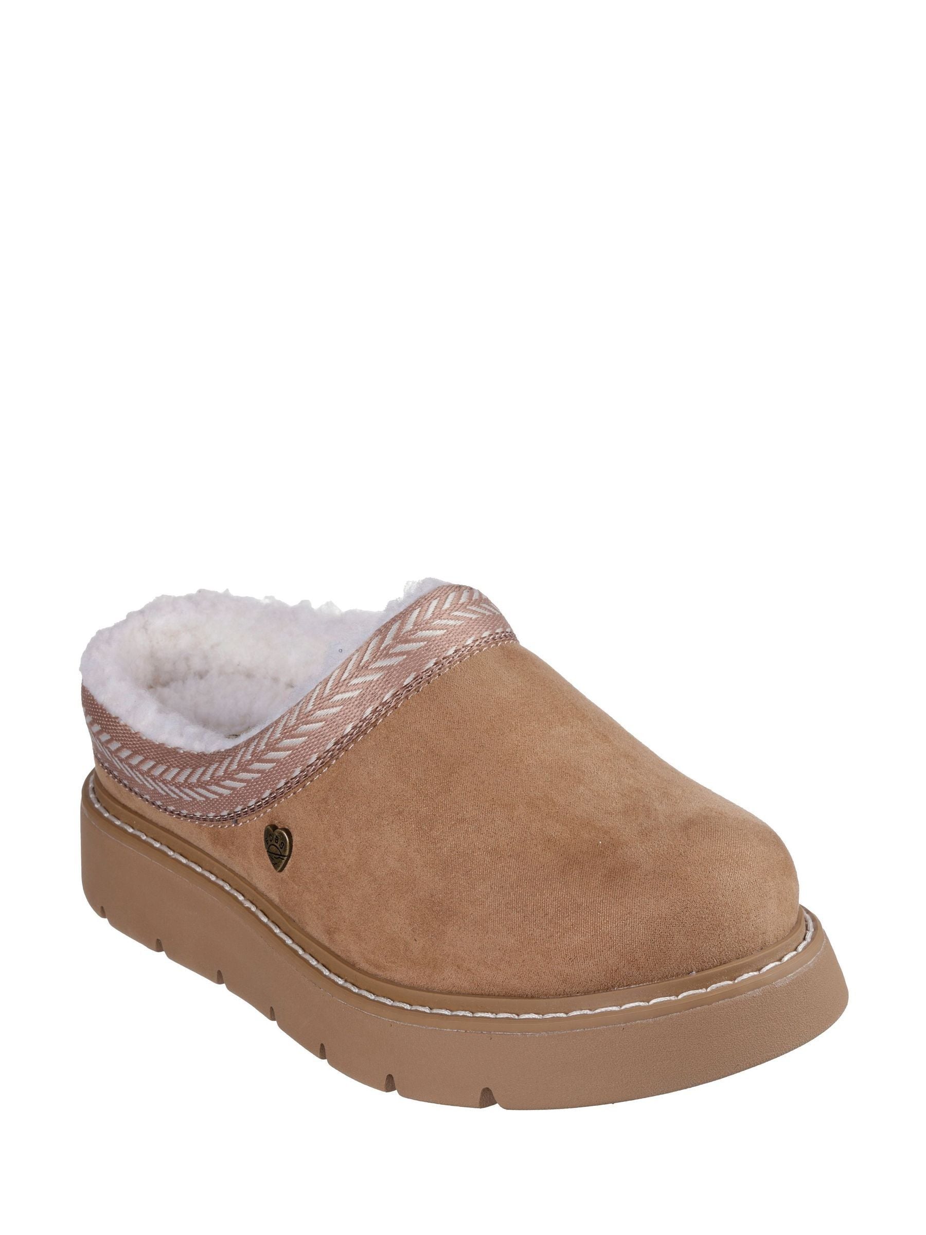 Skechers Brown BOBS Keepsakes Lite Cosy Fest Slippers