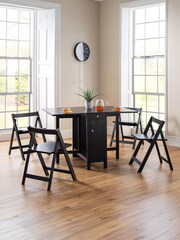 Julian Bowen Black Savoy Dining Set - Image 1 of 6