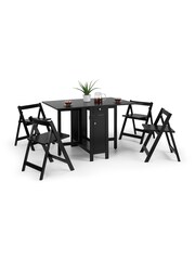 Julian Bowen Black Savoy Dining Set - Image 2 of 6