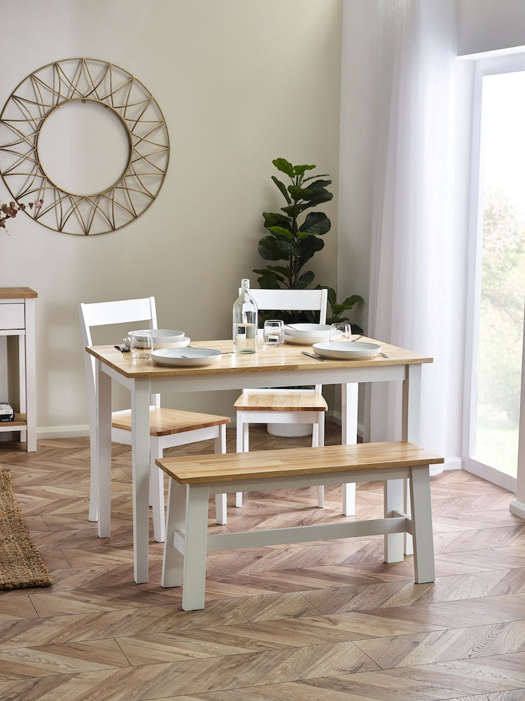Julian Bowen Natural Linwood Small Dining Table - Image 1 of 6
