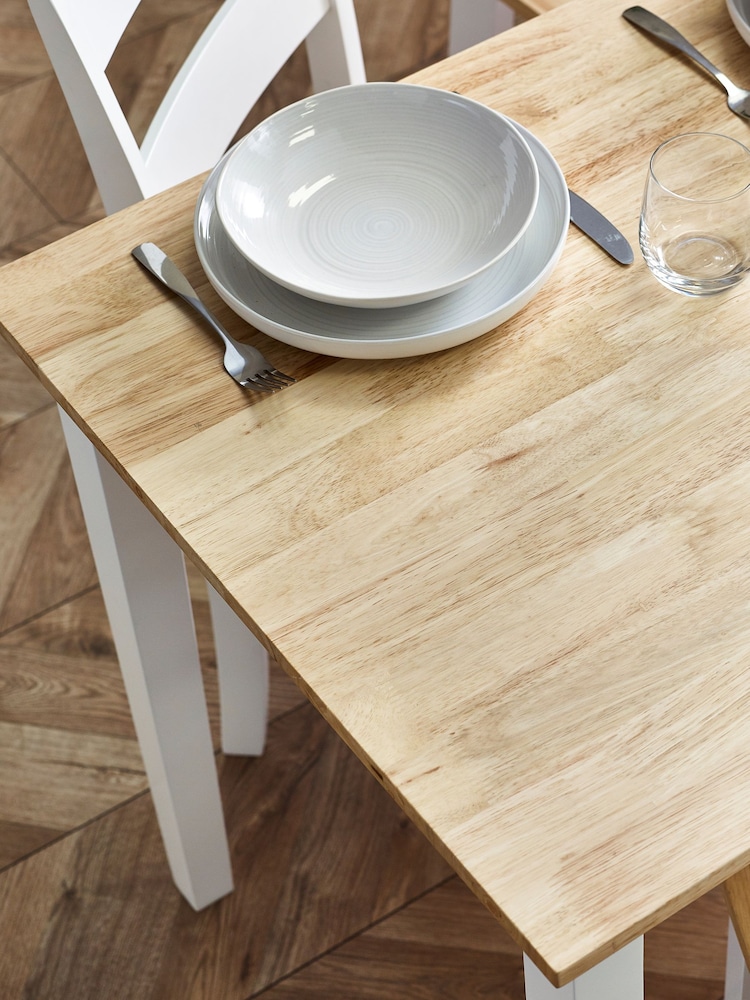 Julian Bowen Natural Linwood Small Dining Table - Image 2 of 6