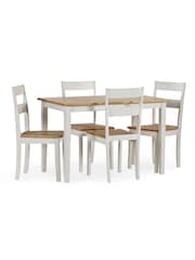 Julian Bowen Natural Linwood Small Dining Table - Image 6 of 6