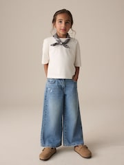 Denim Extra Wide Leg Jeans (3-16yrs) - Image 2 of 8