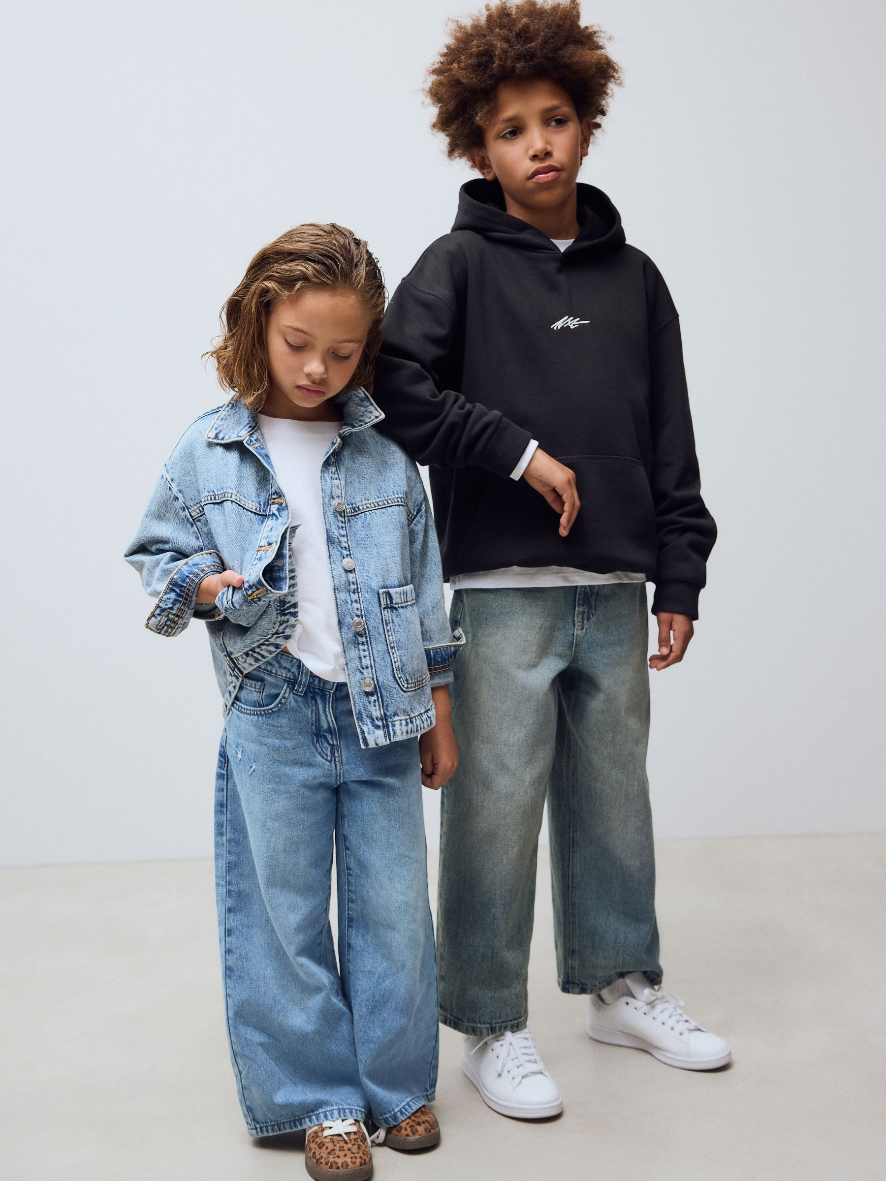 新品【24時間以内発送】SEVENTEN デニム Next：日本 デニム - エクストラ ワイドレッグ ジーンズ（6～16 歳