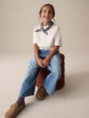 Denim Extra Wide Leg Jeans (3-16yrs) - Image 4 of 8