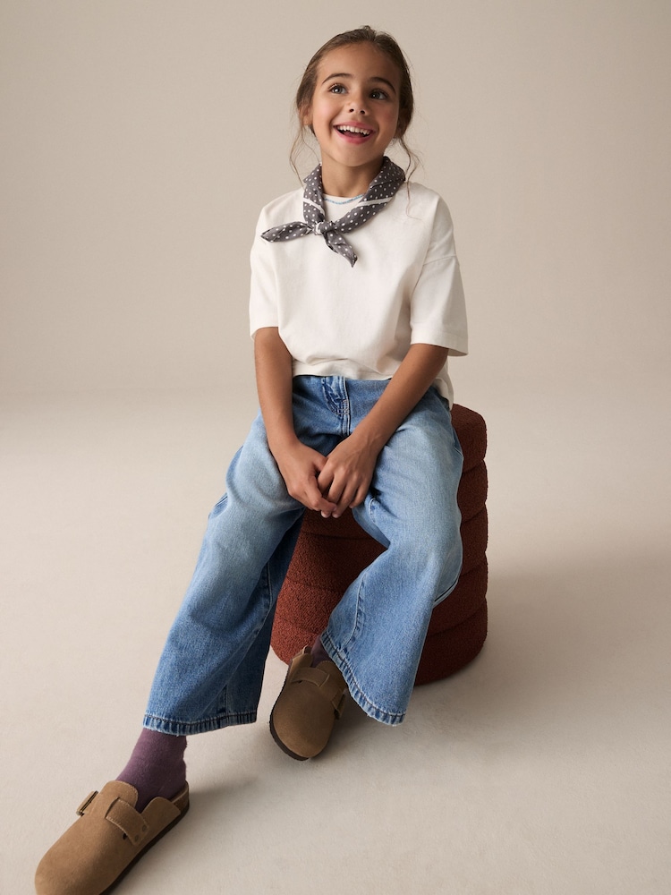 Denim - Extra Wide Leg Jeans (3-16yrs) - Image 4 of 8