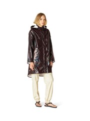 Ilse Jacobsen Midi Length Purple Ganache Glossy Waterproof Raincoat - Image 1 of 4